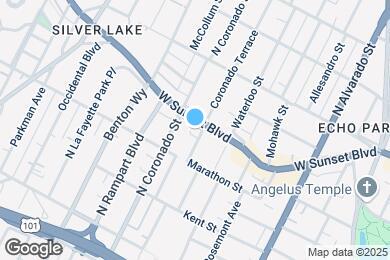 Map image of the property - 2420 W Sunset Blvd