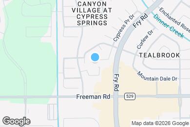 Map image of the property - 20539 Cypress Gully Dr
