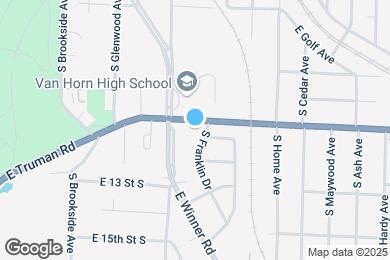 Map image of the property - 9613 E Truman Rd