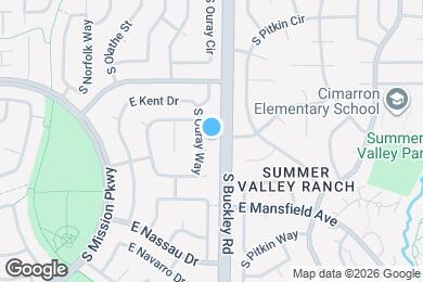 Map image of the property - 3804 S Ouray Way