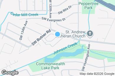 Map image of the property - 12880 SW Aragon St