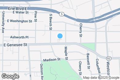 Map image of the property - 1531 E Genesee St