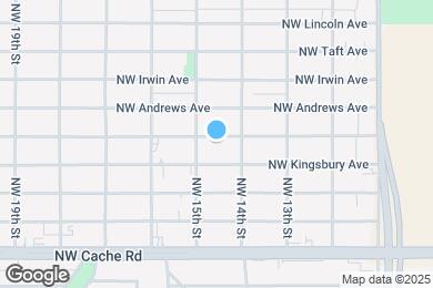 Map image of the property - 1410 NW Taylor Ave