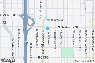 Map image of the property - 4207 N Albina Ave