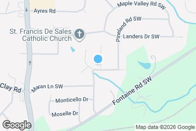 Map image of the property - 550 Pineland Cir