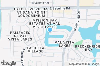 Map image of the property - 1501 E Treasure Cove Dr