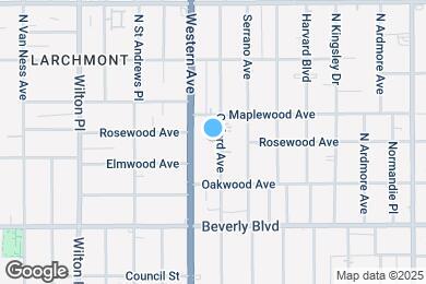Map image of the property - 453 N Oxford Ave