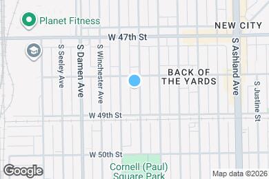 Map image of the property - 4820 S Honore St