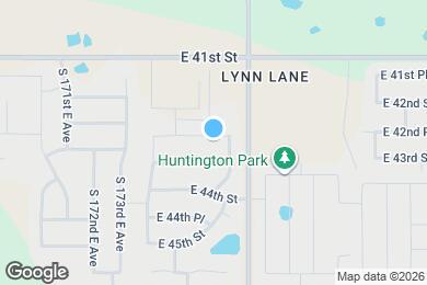 Map image of the property - 17530 E 43rd St S