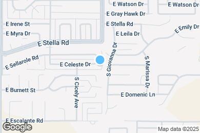Map image of the property - 9870 E Celeste Dr