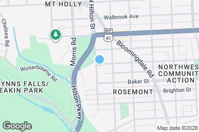 Map image of the property - 1639 N Hilton St