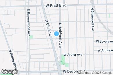 Map image of the property - 1615 W Albion Ave