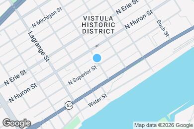 Map image of the property - 1137 N Superior St