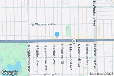 Map image of the property - 2614 W North Ave