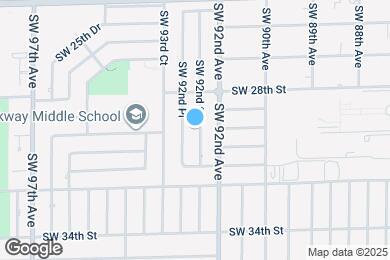 Map image of the property - 2914 SW 92nd Ct