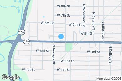 Map image of the property - 808 W 4th St