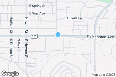 Map image of the property - 4900 4900 E Chapman Ave