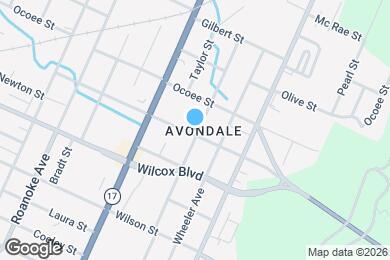 Map image of the property - 1601 Arlington Ave