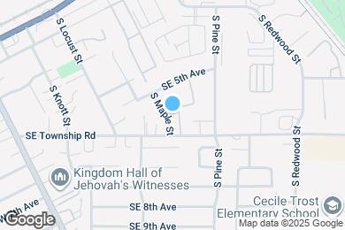 Map image of the property - 550 S Maple St