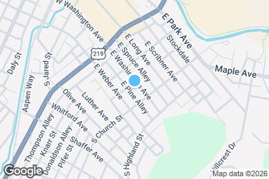 Map image of the property - 126 E Washington Ave