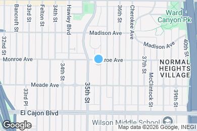 Map image of the property - 3535 Monroe Ave