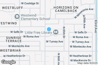 Map image of the property - 4432 N 86th Dr