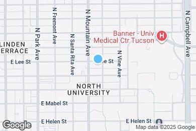 Map image of the property - 1328 E Lee St