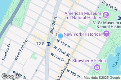 Map image of the property - 163 W 73rd St