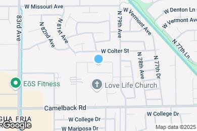 Map image of the property - 7951 W Orange Dr