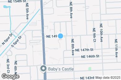 Map image of the property - 14885 NE 7th Ave