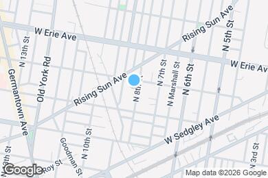 Map image of the property - 3534 N 8th St