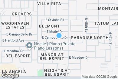 Map image of the property - 4367 E Campo Bello Dr