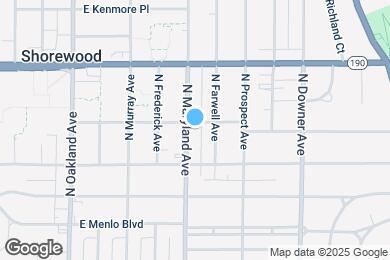 Map image of the property - 3836 N Maryland Ave