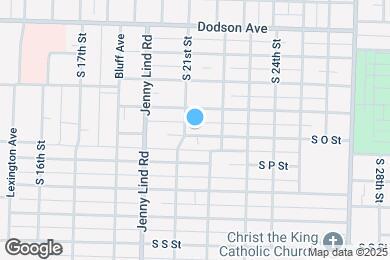 Map image of the property - 2105 S O St