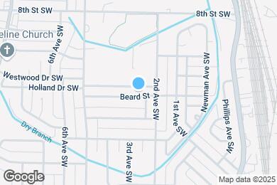 Map image of the property - 208 Beard St SW