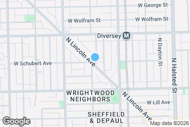 Map image of the property - 2677 N Lincoln Ave, Chicago, IL 60614