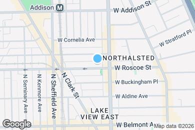 Map image of the property - 824 W Roscoe St