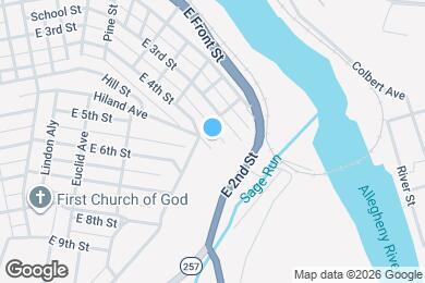 Map image of the property - 808 E 4th St