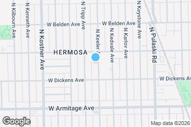 Map image of the property - 2134 N Keeler Ave