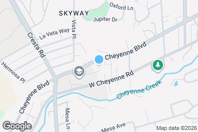 Map image of the property - 1105 Cheyenne Blvd