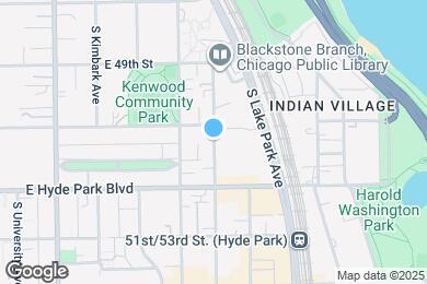 Map image of the property - 5026 S Blackstone Ave