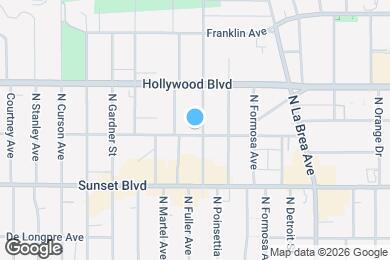 Map image of the property - 1601 N Fuller Ave
