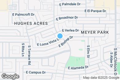 Map image of the property - 1281 E Loma Vista Dr
