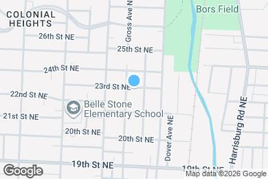Map image of the property - 1610 23rd St NE