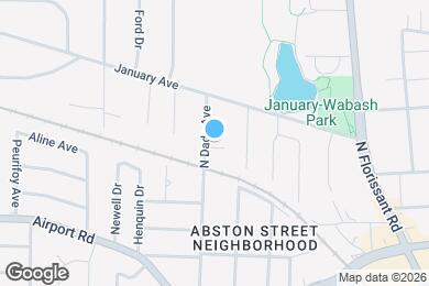 Map image of the property - 418 N Dade Ave