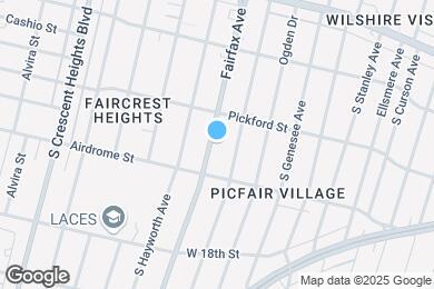 Map image of the property - 1632 S Fairfax Ave