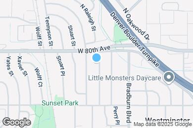 Map image of the property - 7951 N Raleigh St