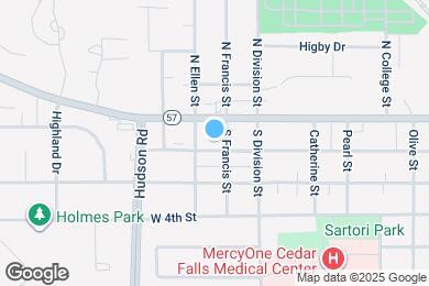 Map image of the property - 1409 W 2nd St
