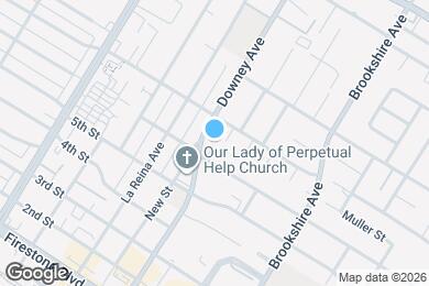 Map image of the property - 10620 Downey Ave