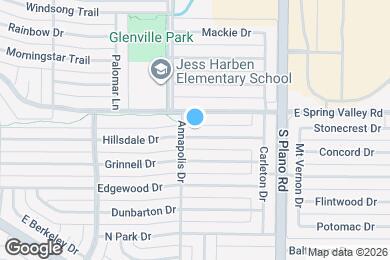 Map image of the property - 1303 Hillsdale Dr